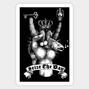 Fisherman seize the day! Magnet